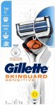   Gillette Skinguard Sensitive Flexball Power borotvakészülék + 1 betét + 1 elem