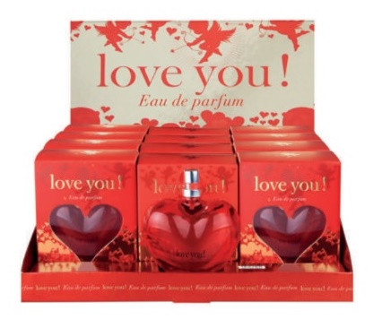 Real Time Love You Red Display EDP 100ml 12db  + 1 Tester