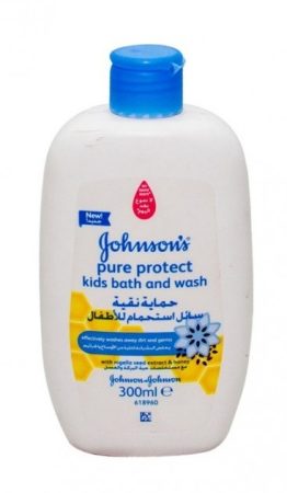 Johnson's Pure Protect Kids Bath & Wash Nigella & Honey fürdető 300ml