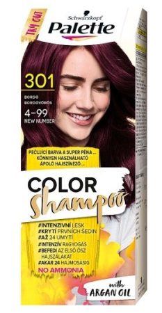 Schwarzkopf Palette Color Shampoo hajszínező 301 bordóvörös 4-99