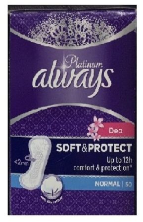Always Platinum Soft & Protect Normal tisztasági betét 50db