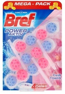 Bref Power Aktiv Fresh Flowers WC-frissítő 3x50g