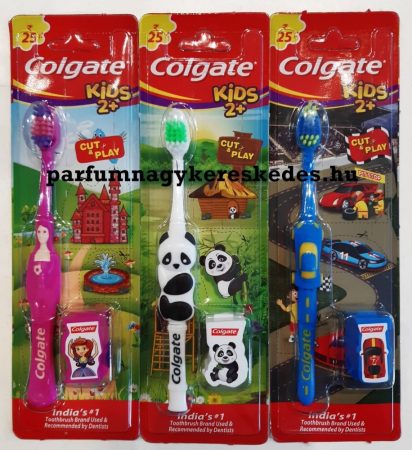 Colgate Kids 2+ Extra Soft fogkefe + fejvédő tartó