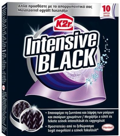 K2r Intenzív fekete színmegújító kendő 10db