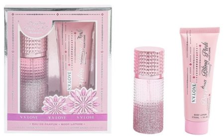 V.V.Love Dazzling Bling Pink Shimmery ajándékcsomag ( Parfüm EDP 30ml + Testápoló 50ml )