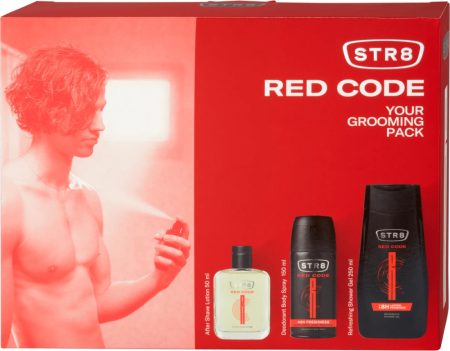 STR8 Red Code Ajándékcsomag (After 50ml+Deo 150ml+tus 250ml)