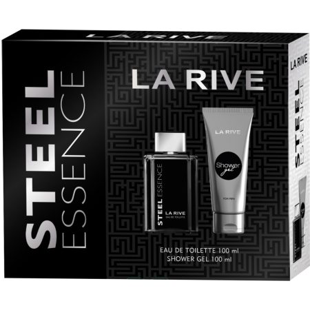 La Rive Steel Essence ajándékcsomag (EDT + Dezodor)
