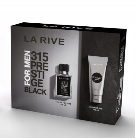 La Rive 315 Prestige Black ajándékcsomag (EDT + Tusfürdő)