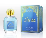 Luxure Farida EDP 100ml keleti parfüm kék üvegben sárga kupakkal és arany mintás díszdobozzal - Luxure parfüm nagykereskedés