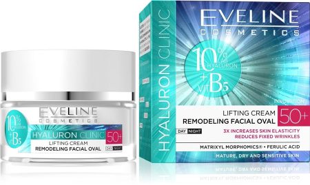 Eveline Hyaluron Clinic 50+ ráncfeltöltő nappali - éjszakai arckrém 50ml