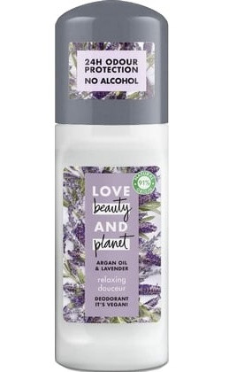 Love Beauty And Planet Argan Oil & Lavender Deo Roll-On 50ml