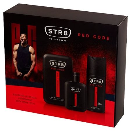 STR8 Red Code Ajándékcsomag (EDT 100ml+Dezodor 150ml)