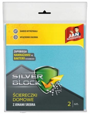 Hewa Silver Block Viszkóz Törőkendő Ezüst Ionokkal 38x38cm 2db