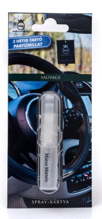 Marco Martely Sauvage Spray + Kártya autóillatosító - Christian Dior Sauvage