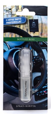 Marco Martely Bottled Boss Spray + Kártya autóillatosító - Hugo Boss Bottled