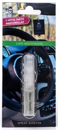 Marco Martely Lady Millionaire Spray + Kártya autóillatosító - Paco Rabanne Lady Million