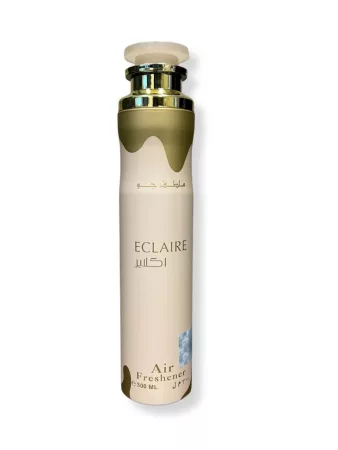 Lattafa Eclaire lakásillatosító 300ml karamellás és vaníliás arab szobaillatosító spray arany kupakkal - Lattafa parfüm nagyker
