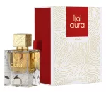 Lattafa Aura EDP 60ml unisex arab parfüm vastag üvegben arany kupakkal és fiókos díszdobozban - Lattafa parfüm nagyker