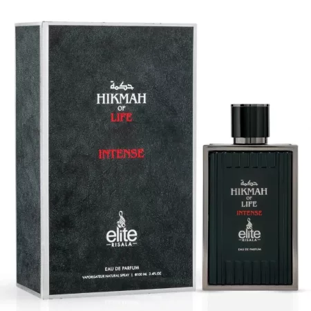 Risala Hikmah of Life Intense EDP 100ml férfi parfüm bordázott fekete üvegben és ezüstkeretes dobozban - Risala parfüm nagyker
