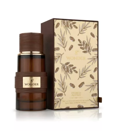 French Avenue 8th Wonder Extrait de parfum 100ml unisex arab parfüm barna fa mintás kupakkal és díszdobozzal - French Avenue parfüm nagyker