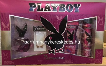 Playboy Queen Of The Game ajándékcsomag ( EDT 60ml + 250ml tusfürdő + dezodor 150ml )