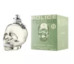 Police To Be Super Natural EDT 40ml uniszex parfüm átlátszó koponya alakú üvegben zöld dobozzal - Police parfüm nagyker