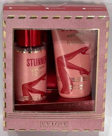 V.V.Love Stunner Pour Femme ajándékcsomag ( Testpermet 90ml + Testápoló 75ml )