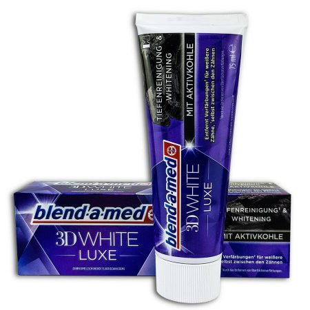 Blend-a-med 3D White Luxe With Active Carbon fogkrém 75ml