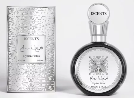 Iscents Elysian Fields EDP 100ml férfi parfüm ezüst díszdobozzal és fekete-ezüst üveggel - Iscents parfüm nagyker