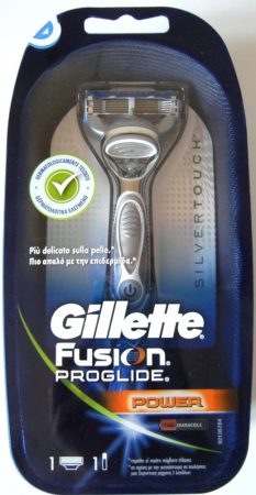 Gillette Fusion Proglide Power Silvertouch Borotvakészülék + 1 Betét + Elem