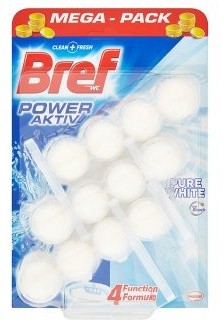 Bref Power Aktiv Pure White WC-frissítő 3x50g