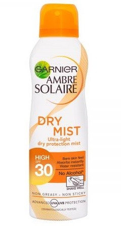 Garnier Ambre Solaire Dry Mist napozó spray SPF 30 200ml